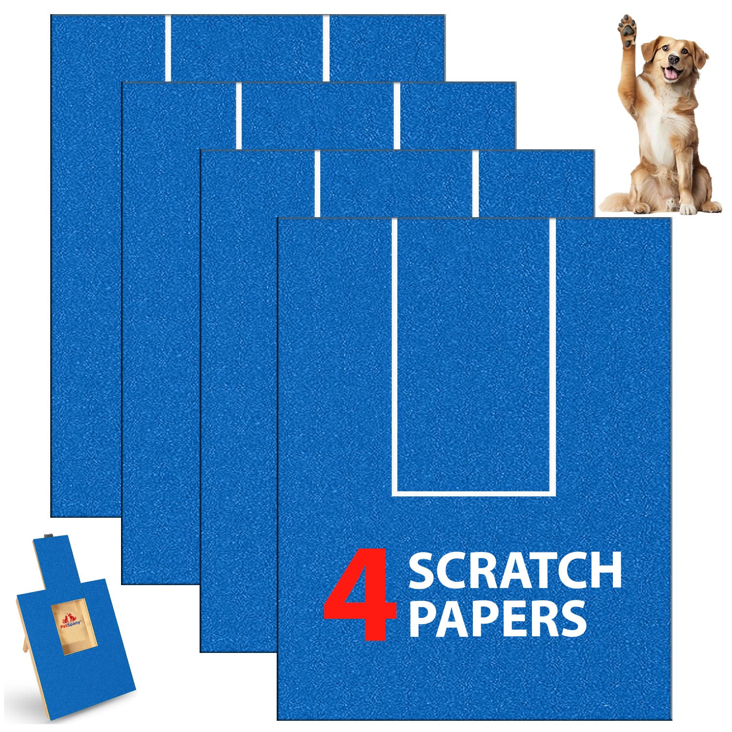 PetSpany™  4 PCS Premier Self-Adhesive Replacement Sandpaper - 80 Grit