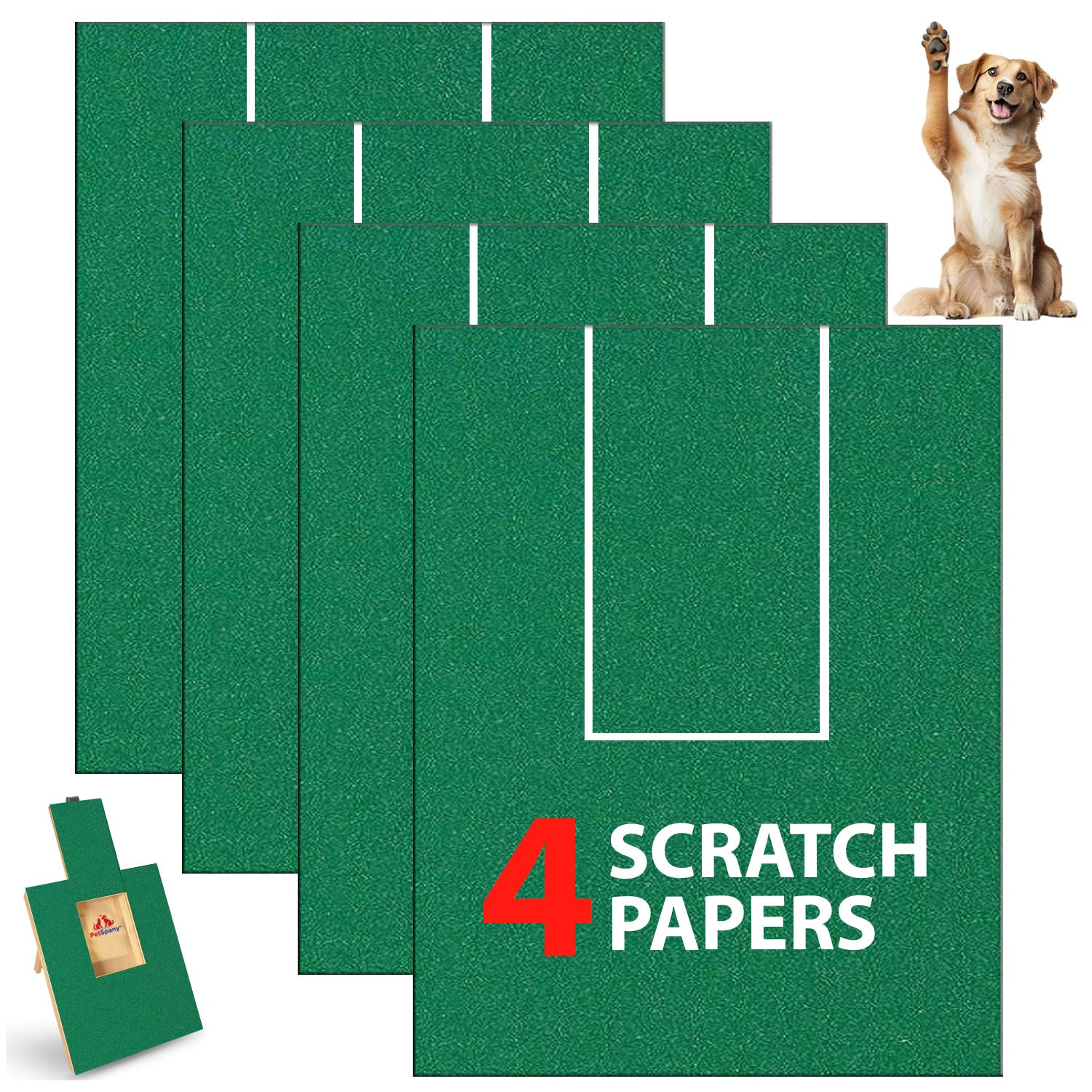 PetSpany™  4 PCS Premier Self-Adhesive Replacement Sandpaper - 80 Grit