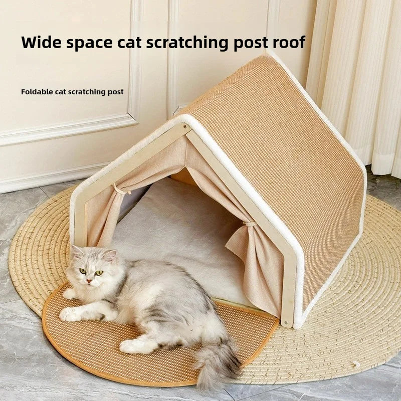 PetSpany™ Foldable Sisal Cat House