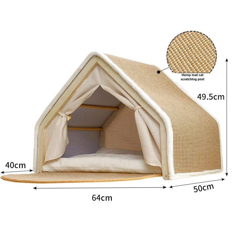 PetSpany™ Foldable Sisal Cat House