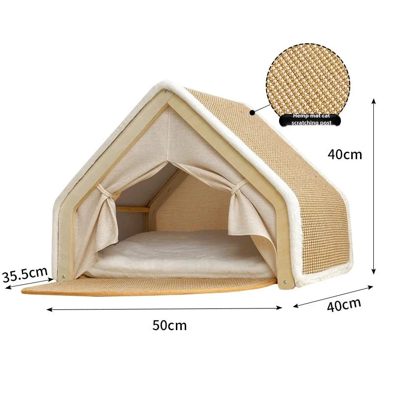 PetSpany™ Foldable Sisal Cat House